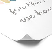 Für dieses Kind haben wir Boho Watercolor Rainbow  Poster (Ecke)