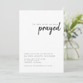 Für dieses Kind haben wir die Einladung zur Taufe (Stehend Vorderseite)