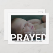 Für dieses Kind haben wir die Geburtsankündigung g Ankündigungspostkarte (Vorne/Hinten)