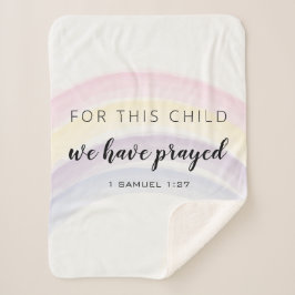 Für dieses Kind haben wir ein Rainbow Baby Girl Sherpadecke