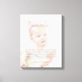 Für dieses Kind haben wir Foto betet Leinwanddruck