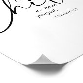 Für dieses Kind haben wir gebetet. -1 Samuel 1:27 Poster (Ecke)