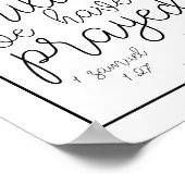 Für dieses Kind haben wir gebetet. -1 Samuel 1:27 Poster (Ecke)