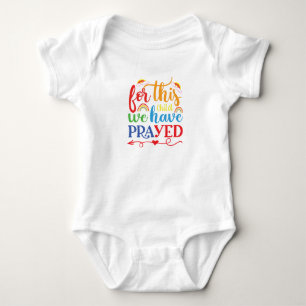 Für dieses Kind haben wir gebetet Baby Strampler