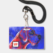 Für Doggen VIPs Ausweis (Vorderseite mit Lanyard)