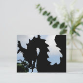 für Drachen Postkarte (Stehend Vorderseite)