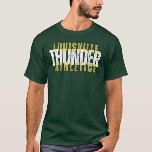 Für dunkle Gegenstände - Louisville Thunder Athlet T-Shirt (Vorderseite)