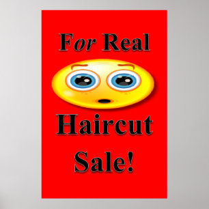 Für echte Frisur Salon Poster