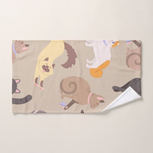 Für echte Liebhaber von Katzen Badhandtuch Set (Handtuch)