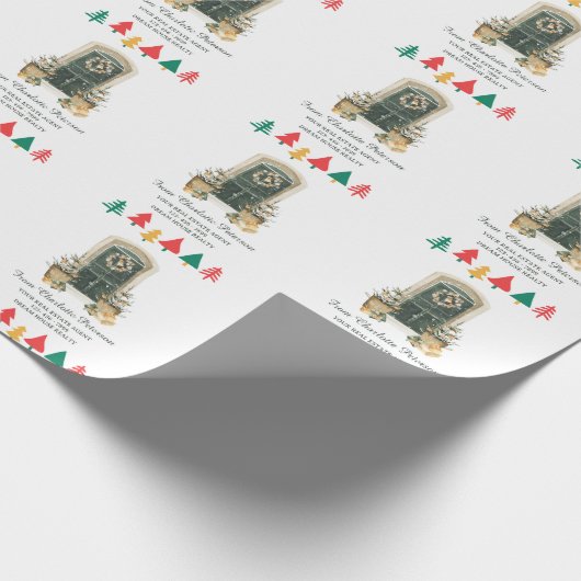 Für echtes Anwesen Agent Weihnachtsgeschenk Geschenkpapier (Ecke)