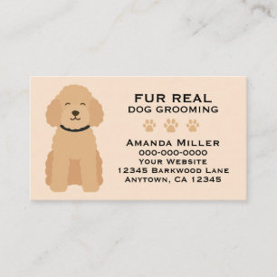 Für echtes Hundestyling Lustiges Haustierfriseur-D Visitenkarte
