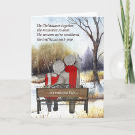 für Ehefrau Senior Citiple Feiertagskarte