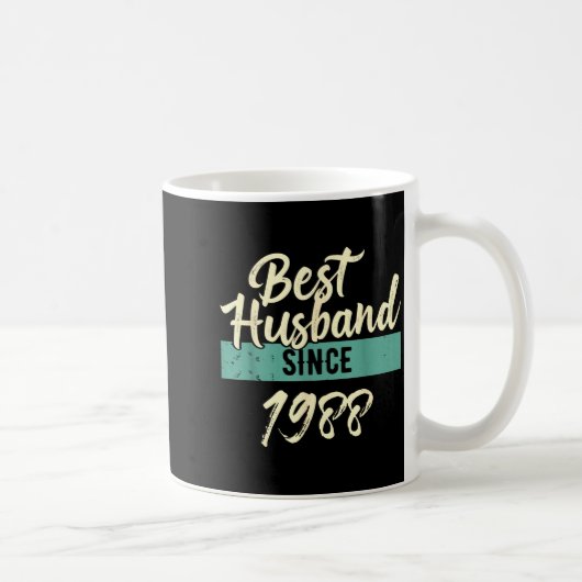 Für Ehemann seit 1988 Hochzeit Ehemänner Kaffeetasse (Rechts)
