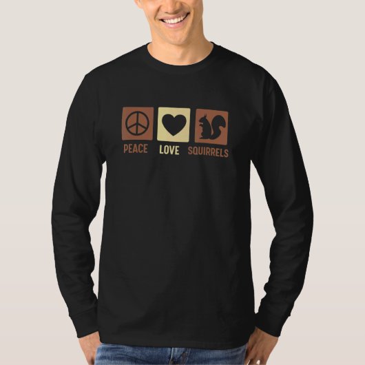 Für Eichhörnchen-Eichhörnchen der Liebe T-Shirt (Vorderseite)