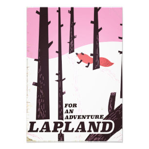 Für ein Abenteuer Lappland Vintage Poster