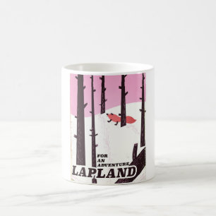 Für ein Abenteuer Lappland Vintage Poster Kaffeetasse