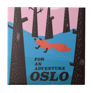 Für ein Abenteuer Oslo Fliese