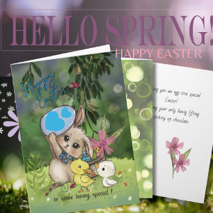 Für ein besonderes Häschen - Spaßiger Osterhase  Feiertagskarte