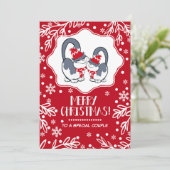 Für ein besonderes Paar zu Weihnachten Grußkarten (Stehend Vorderseite)