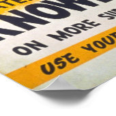 Für ein besseres Wissensposter Poster (Ecke)