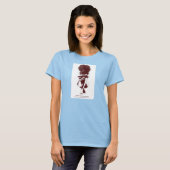 Für ein dunkles Hautmädchen T-Shirt (Vorne ganz)