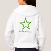Für ein junges Mädchen, das ein Star im Making ist Hoodie (Rückseite)