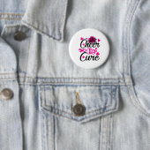 Für ein kuratives Brustkrebsbewusstsein Button (Beispiel)