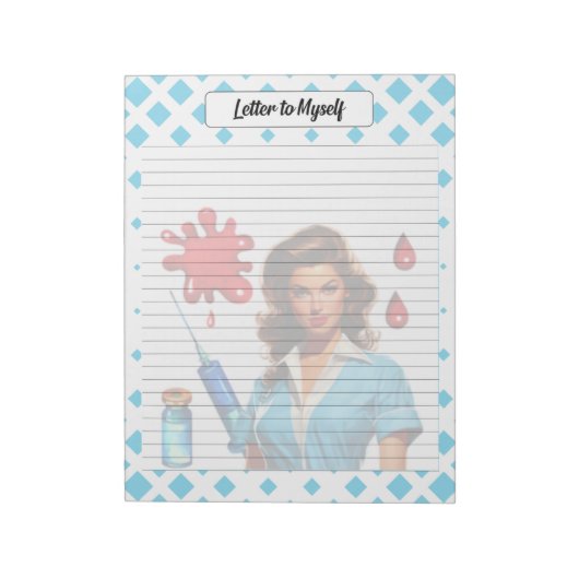 Für ein Leben _ Brief an mich selbst Notizblock (Rotiert)