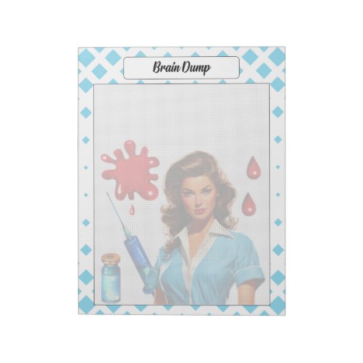 Für ein Leben _ Gehirnschlag Notizblock (Rotiert)