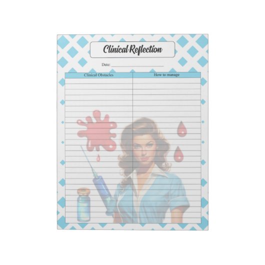 Für ein Leben _ Klinische Reflexion Notizblock (Rotiert)