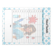 Für ein Leben - klinischer Zeitplan Notizblock (Vorderseite)