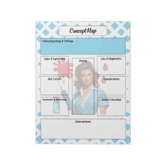 Für ein Leben _ Konzeptplan Notizblock (Rotiert)