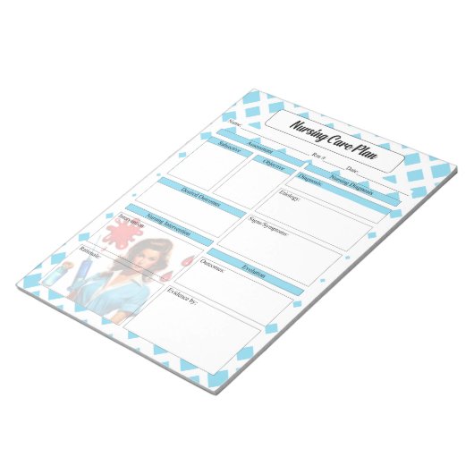 Für ein Leben _ Pflegeplan Notizblock (angewinkelt)