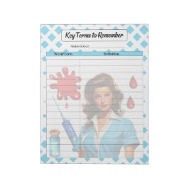 Für ein Leben _ Schlüsselbegriffe zur Erinnerung Notizblock