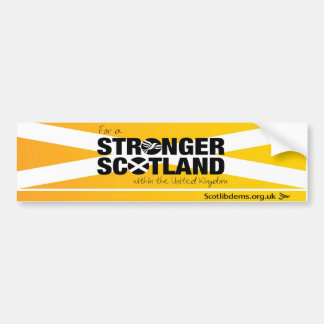 Für ein stärkeres Schottland innerhalb des UK Lib Autoaufkleber