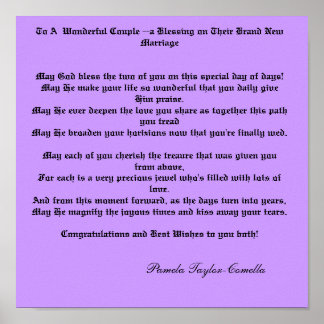 Für ein wunderbares Paar Poster