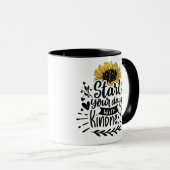 Für eine freundliche Person in deinem Leben. Ein k Tasse (VorderseiteRechts)