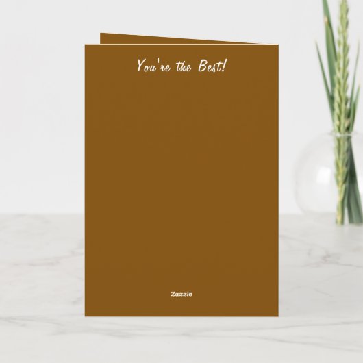 Für eine ganz besondere Schwester Foto brauner Geb Karte (Rückseite)