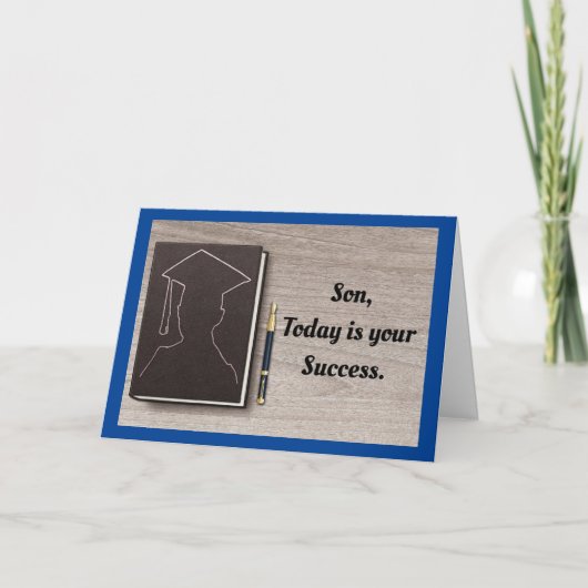 Für eine gesunde Abschluss geklappte Grußkarte Karte (Vorderseite)