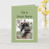 Für eine große Krankenschwester erinnern Sie sich, Karte (Gelbe Blume)