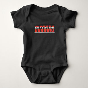 Für eine gute Zeit laufen - ein glückliches Runner Baby Strampler