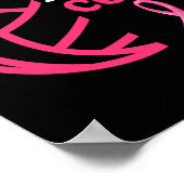 Für eine Heilung Brustkrebs Bewusstsein Volleyball Poster (Ecke)