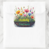 Für eine Heilung ist Verzeihung erforderlich Quadratischer Aufkleber (Tasche)