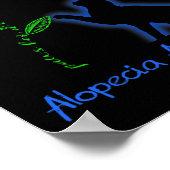 Für eine Heilwirkung Alopezie Poster (Ecke)