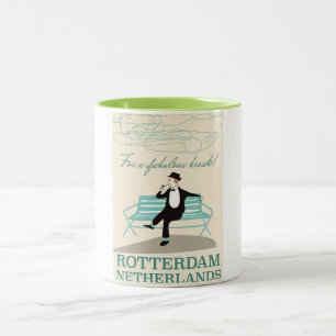 Für eine herrliche Pause! Rotterdam, Niederlande Zweifarbige Tasse