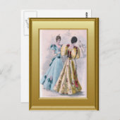 für eine Kugel verkleidet Postkarte (Vorne/Hinten)