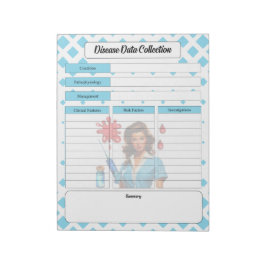 Für eine lebende _ Krankheitsdatenerfassung Notizblock