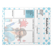 Für eine lebende _ Medikationsvorlage Notizblock (Vorderseite)