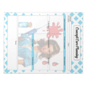 Für eine Lebensplanung mit einem Konzept Notizblock (Vorderseite)