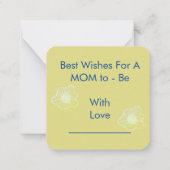 Für eine Mama Mitteilungskarte (Rückseite)